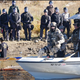 Law enforcement responds to protesters standing in the Cannonball River in North Dakota.
Sacred Stone Camp via Facebook